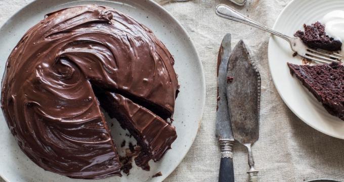 Csokoládé torta a mikrohullámú