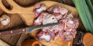 Hogyan és mennyit kell főzni a csirke gyomrot