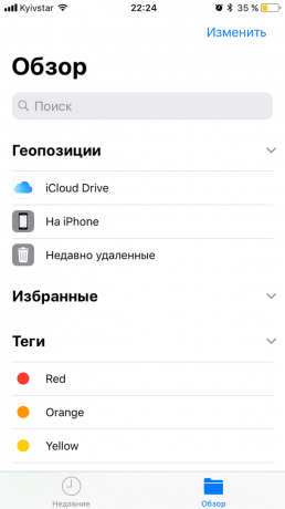 iOS 11: fájlok