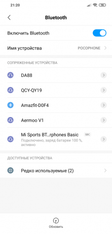 Mi Sport Bluetooth Youth Edition: A listát a hozzáadott