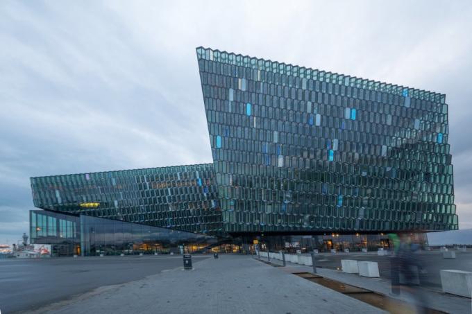 Európai építészet: HARPA Hangversenyterem Reykjavik, Izland