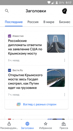 Google News: híreket