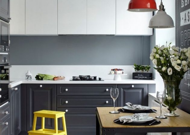 Design a kis konyha: L-alakú elrendezés