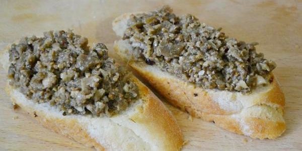 Padlizsán: kaviár sült padlizsánnal dióval