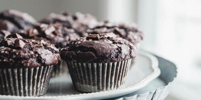Muffin recept „dupla csokoládé”