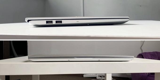 Asus VivoBook S15 S532FL: vastagság