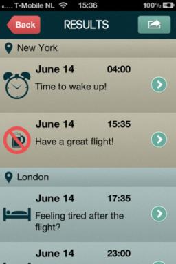 És harcolunk újra a jet lag segítségével ingyenes app for iPhone