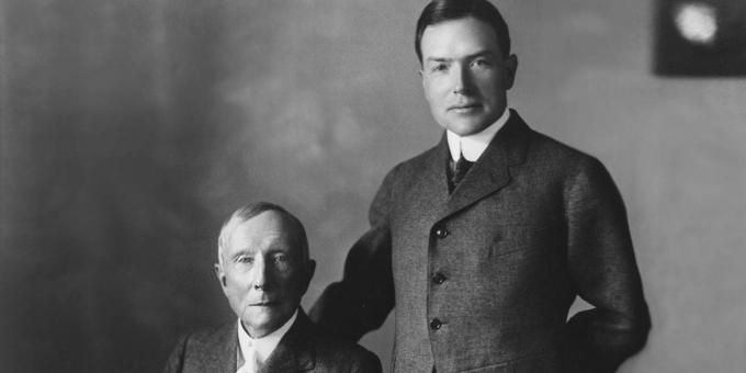 John D. Rockefeller és fia János