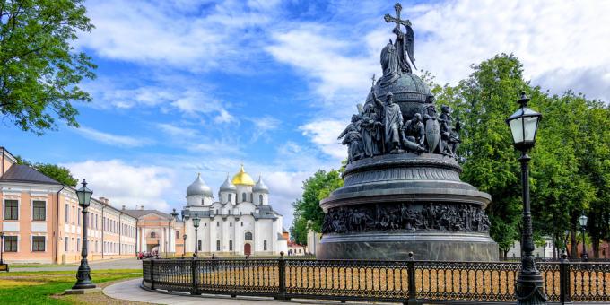 Veliky Novgorod nevezetességei: Oroszország millenniumának emlékműve