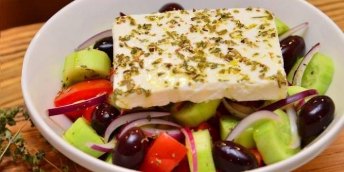 Klasszikus görög saláta - recept
