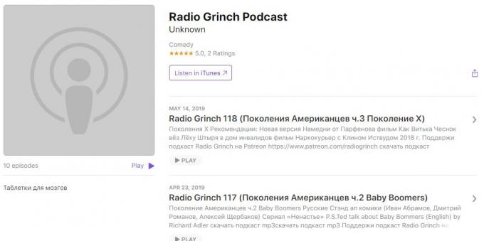 Érdekes podcastok: Radio Grinch