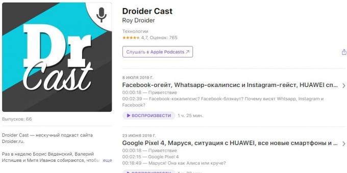 Podcast a technológiáról: Droider Cast