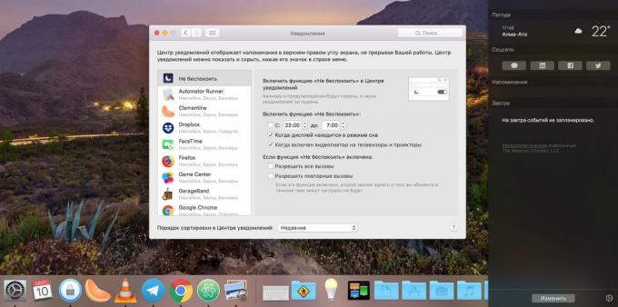 MacOS System Settings: megnyitásához az értesítési beállítások