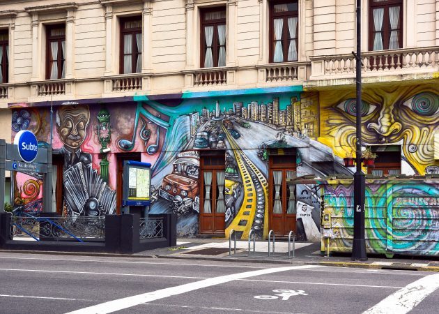 látogatás Argentína: graffiti