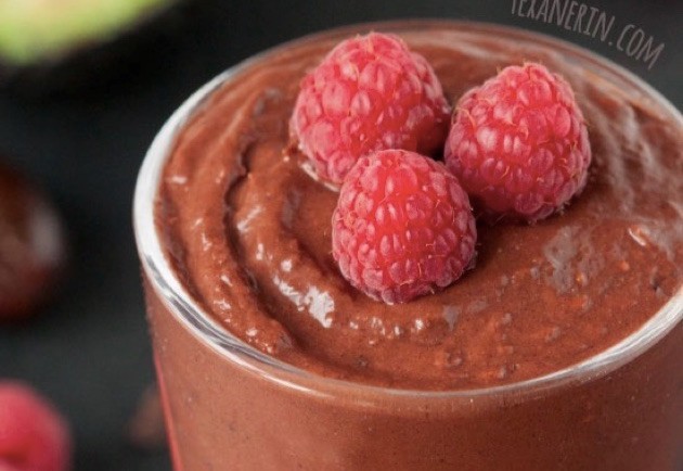 Raspberry csokoládé mousse