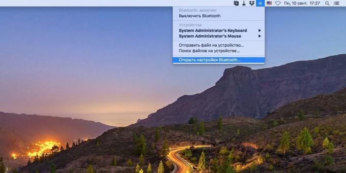 Rendszer MacOS beállításokat: a Bluetooth-beállítások