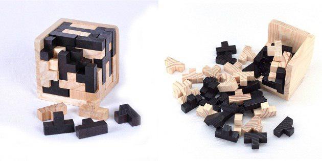 fából készült puzzle