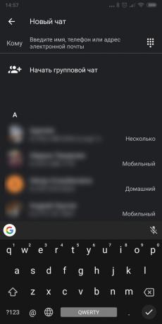 Google üzenetek Éjszakai üzemmód Androidra