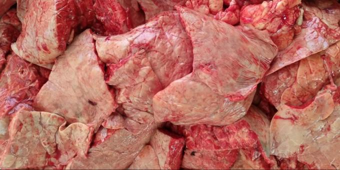 Hogyan készítsünk marhahús tüdőt: hűtött marhahús tüdő