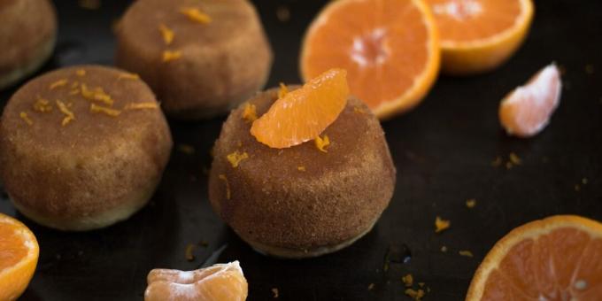 Mandarin muffin citrussziruppal