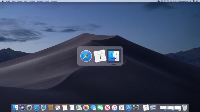 Gyors váltás az alkalmazások között a MacOS