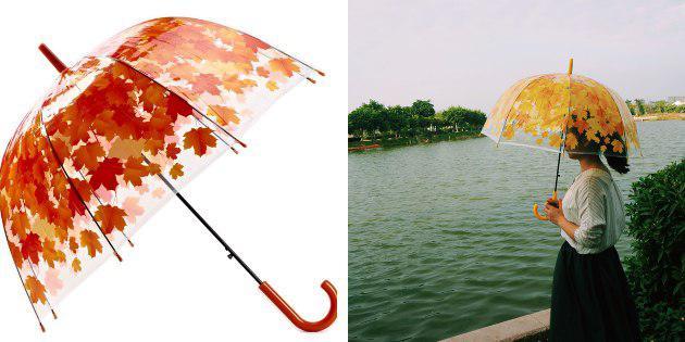 Esernyő levelekkel