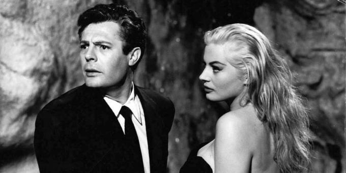 Felvétel Federico Fellini "La Dolce Vita" című filmjéből