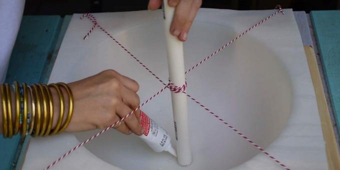 DIY szökőkút készítése: rögzítse a csövet