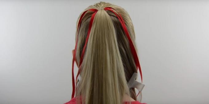 Új frizura lányoknak: oszd meg a haját és nyakkendő szalagok