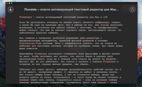 Flowstate: szövegszerkesztő Mac és iOS, amely arra fogja kényszeríteni, hogy írjon