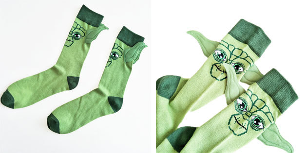 Gyönyörű zokni Yoda mester