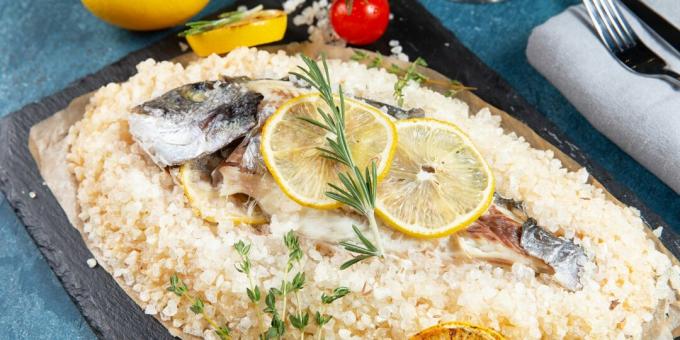 Sütős hal recept: dorado sóban