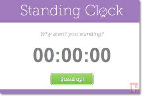StandingClock: időráfordítást egy álló helyzetben