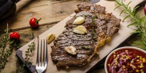 Lédús steak rozmaringgal és fokhagymával