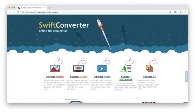 Online átalakítók: SwiftConverter