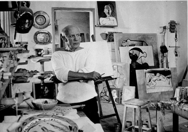 Pablo Picasso spanyol festő és szobrász