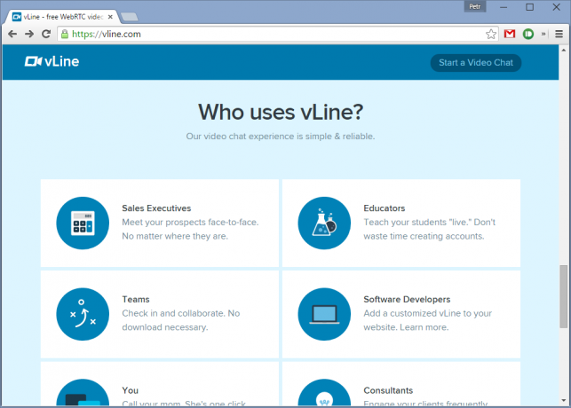 vline.com - videohívások regisztráció nélkül és fizetési