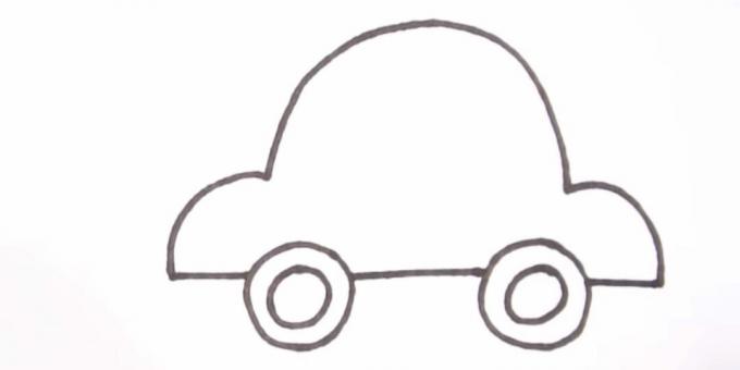 Hogyan rajzoljunk autót: fejezze be a karosszériát