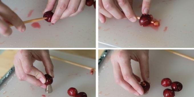 Hogyan kell főzni egy tortát a cseresznye: a kövek eltávolítása