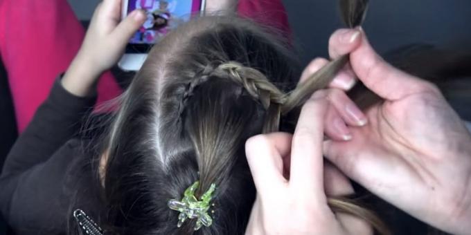 Új frizura lányoknak: fonat tüske