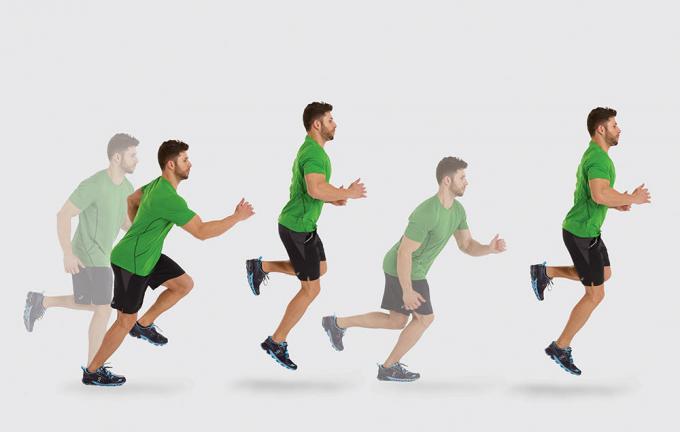 Hogyan gyorsan fut: ugrás az egyik lábát