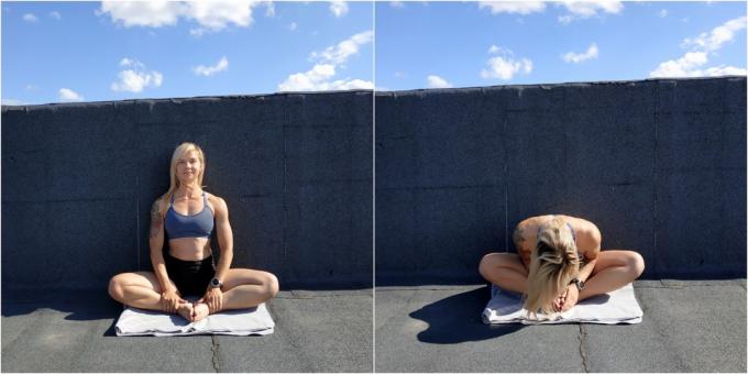 Egyszerű jóga gyakorlatok: kötött szög póz