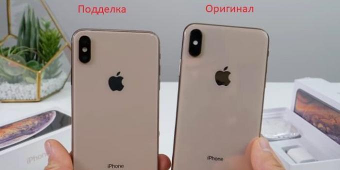 Az eredeti és a hamis Apple okostelefonok