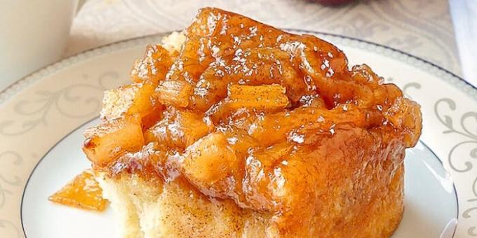 Muffin alma vanília cukormáz