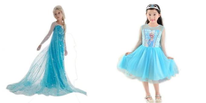 Újévi jelmezek gyerekeknek: Princess Elsa