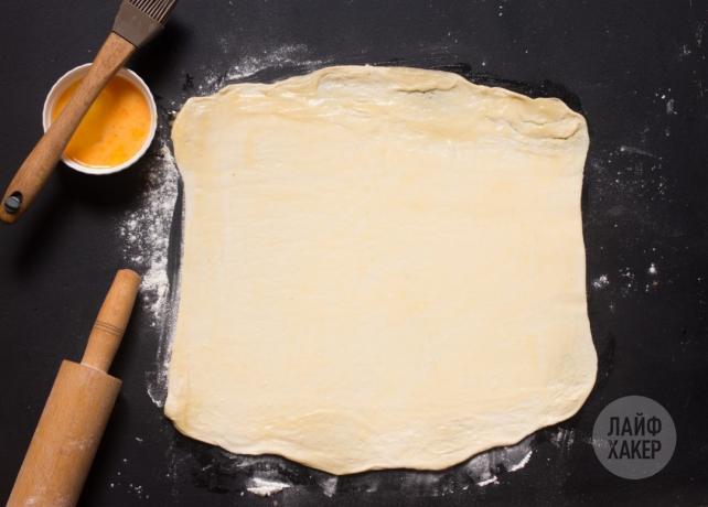 Főzni sajt botok: roll out tésztát