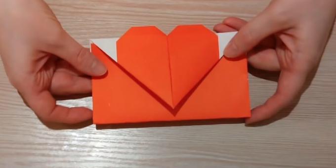 Hogyan készítsünk egy borítékot a számokat a művészet origami