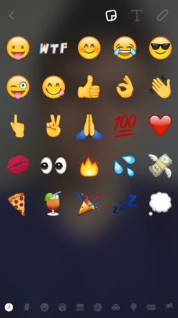 Hozzáadása Emoji ikonokat Snapchat
