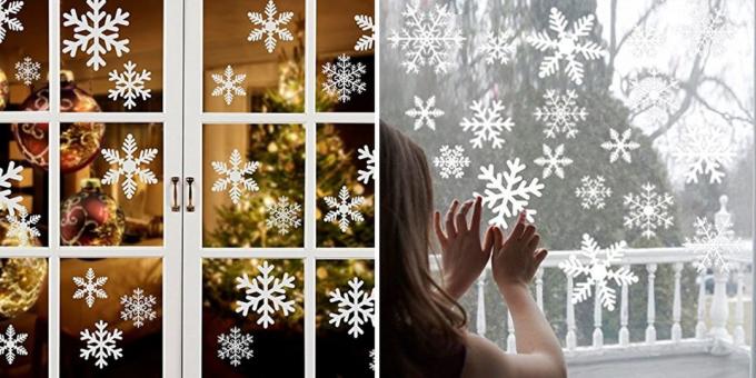 Termékek AliExpress, amely segít létrehozni egy karácsonyi hangulat: Dekorációs matricák