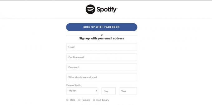 Hogyan lehet regisztrálni a Spotify a Facebook